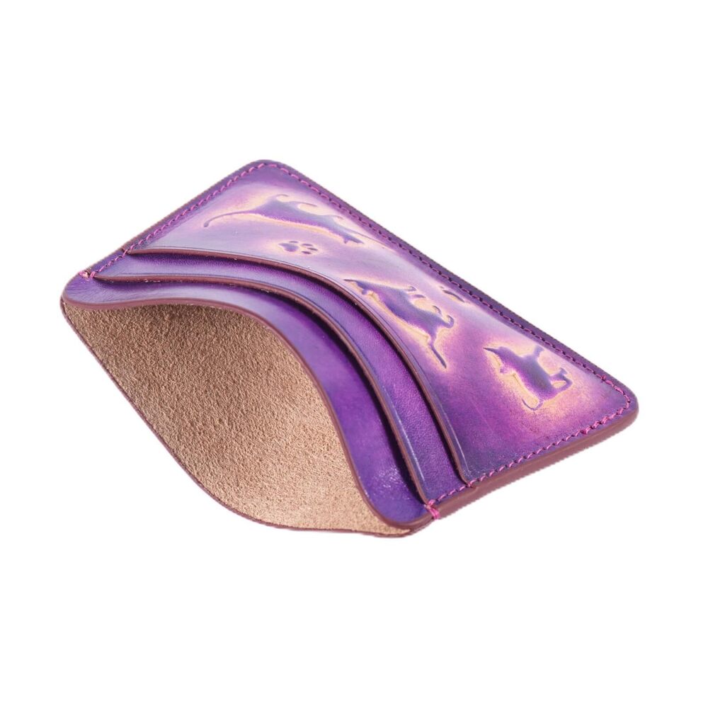 6614 Slim Minimalist Card Cases Holder, Handcraft Leather Front Pocket